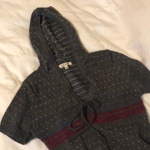 Gray snowflake M cute sweater dress tunic